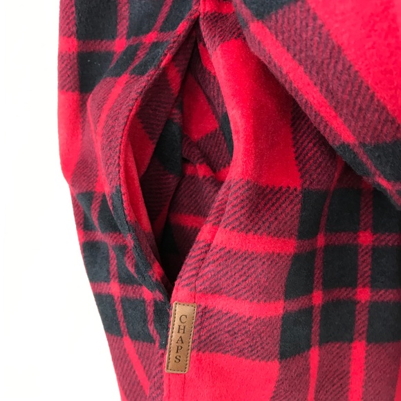 Chaps NWOT Soft Fleece Buffalo Plaid Shirt M - Picture 5 of 7